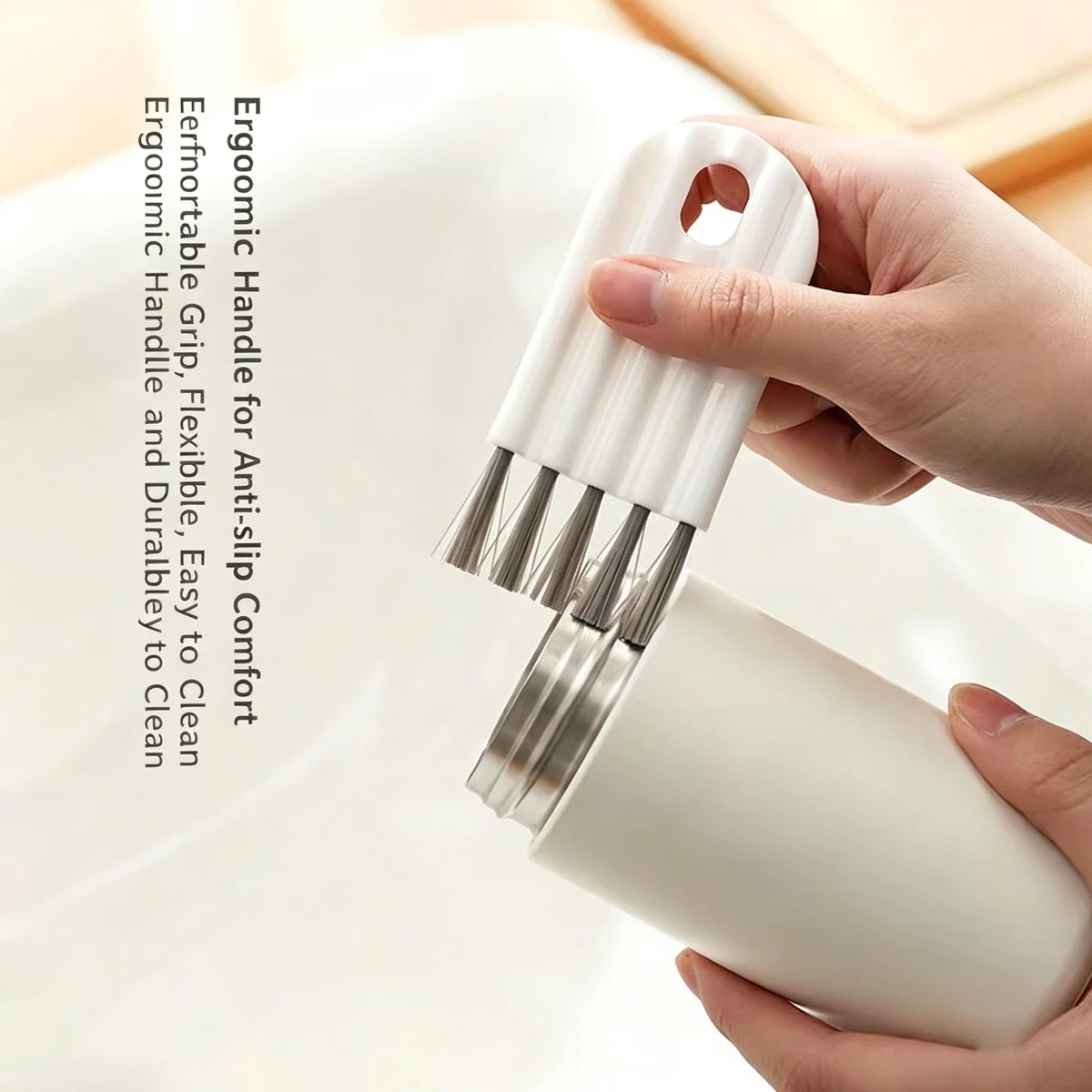 Multi-Functional Flexible Cleaning Brush - Kitchen Home Essential for Bottle Thermos Keyboard Gap Cleaning