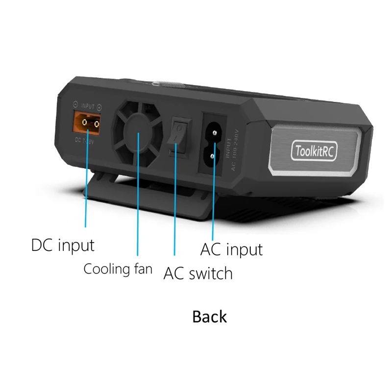 NEW ToolkitRC M7AC AC 100W / DC 300W Input XT60 XT30 Output 2-6S Lipo Battery Balance Charger for Model Aircraft Drone Charge images - 6