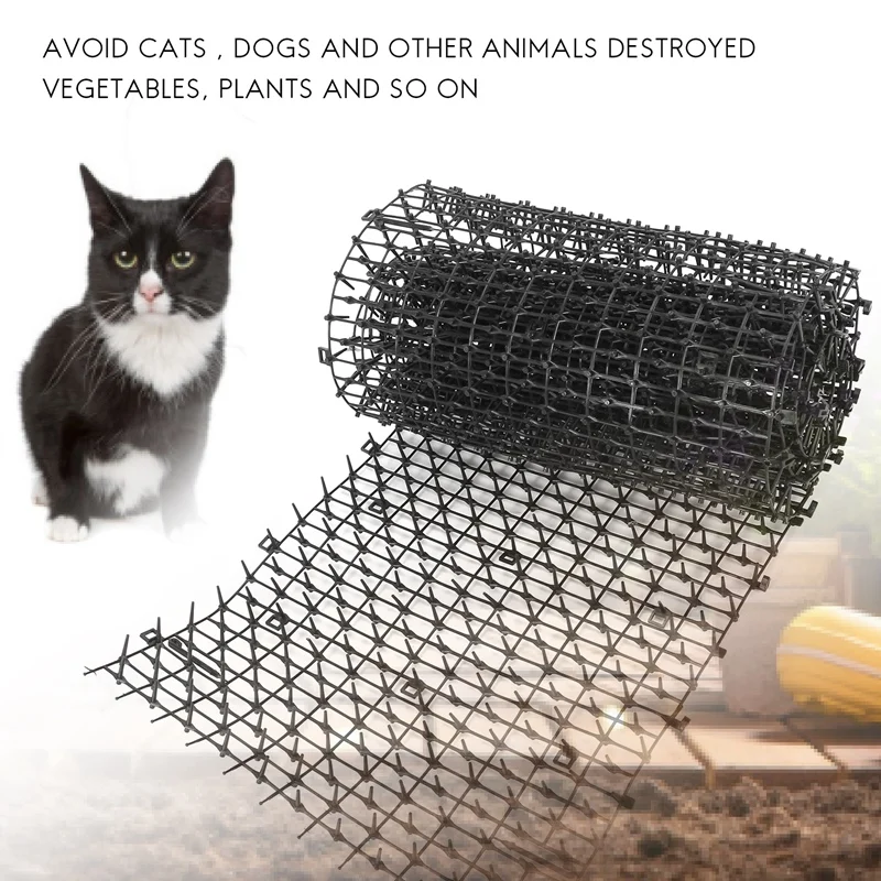 Pointes en plastique pour empêcher les chats et les chiens de vec, Polymères répulsifs pour jardin, Scat