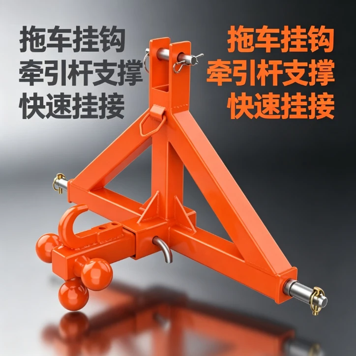 Factory Trailer Hitch Tow Bar Support Bracket Receiver Heavy Duty Quick Universal Hitching Device for Tractor Farm Hauling