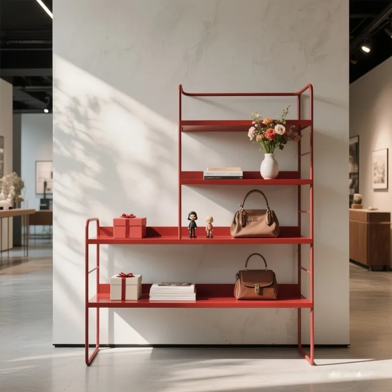 shoe rack display cabinet multi-layer shelf shoe cabinet bag storage rack  children's shoe display