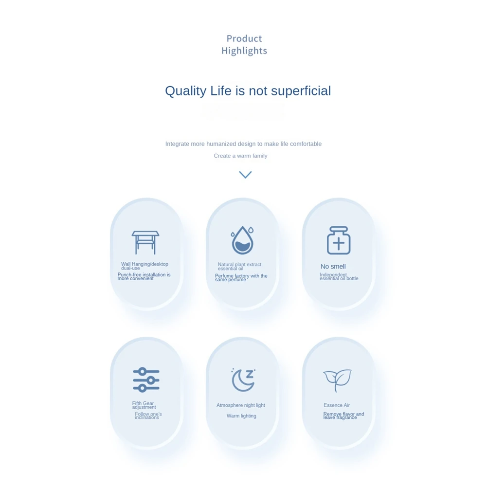 A45F-wandgemonteerde etherische olie-diffuser Oplaadbare getimede spray Aromatherapie-luchtbevochtiger Luchtverfrisser met digitaal display