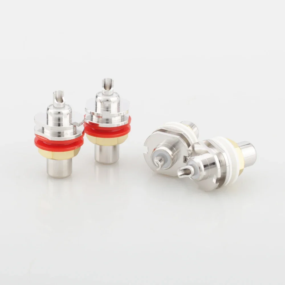 HiFi الروديوم مطلي Cardas GRFA سميكة أنثى جاك RCA موصل الهيكل لوحة محول تركيب الصوت محطة التوصيل