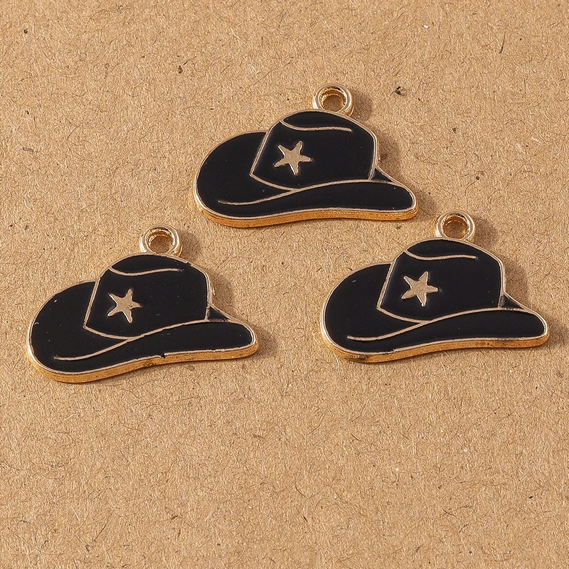 10 Stück 18*10mm Emaille Western Cowboy Stiefel Charms Anhänger für Halskette Ohrringe DIY Armband Handgemachte Schmuckherstellung Zubehör – Detail 5