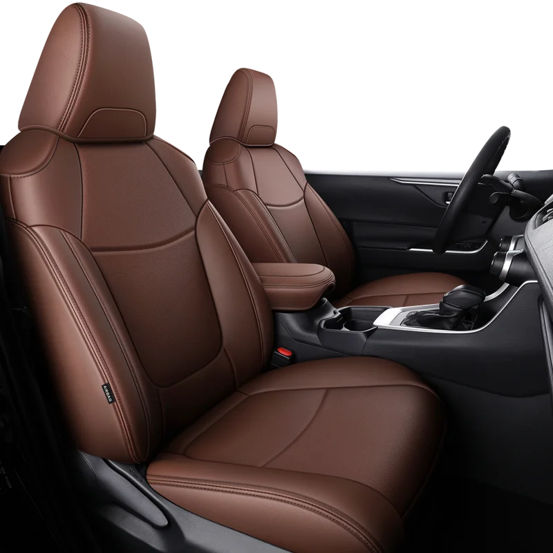 For 2020 2021 2022 2023 Toyota Rav4 Custom Full Car Seat Cover Luxury Sports Style Leather Cushion with Front and Rear Full Set