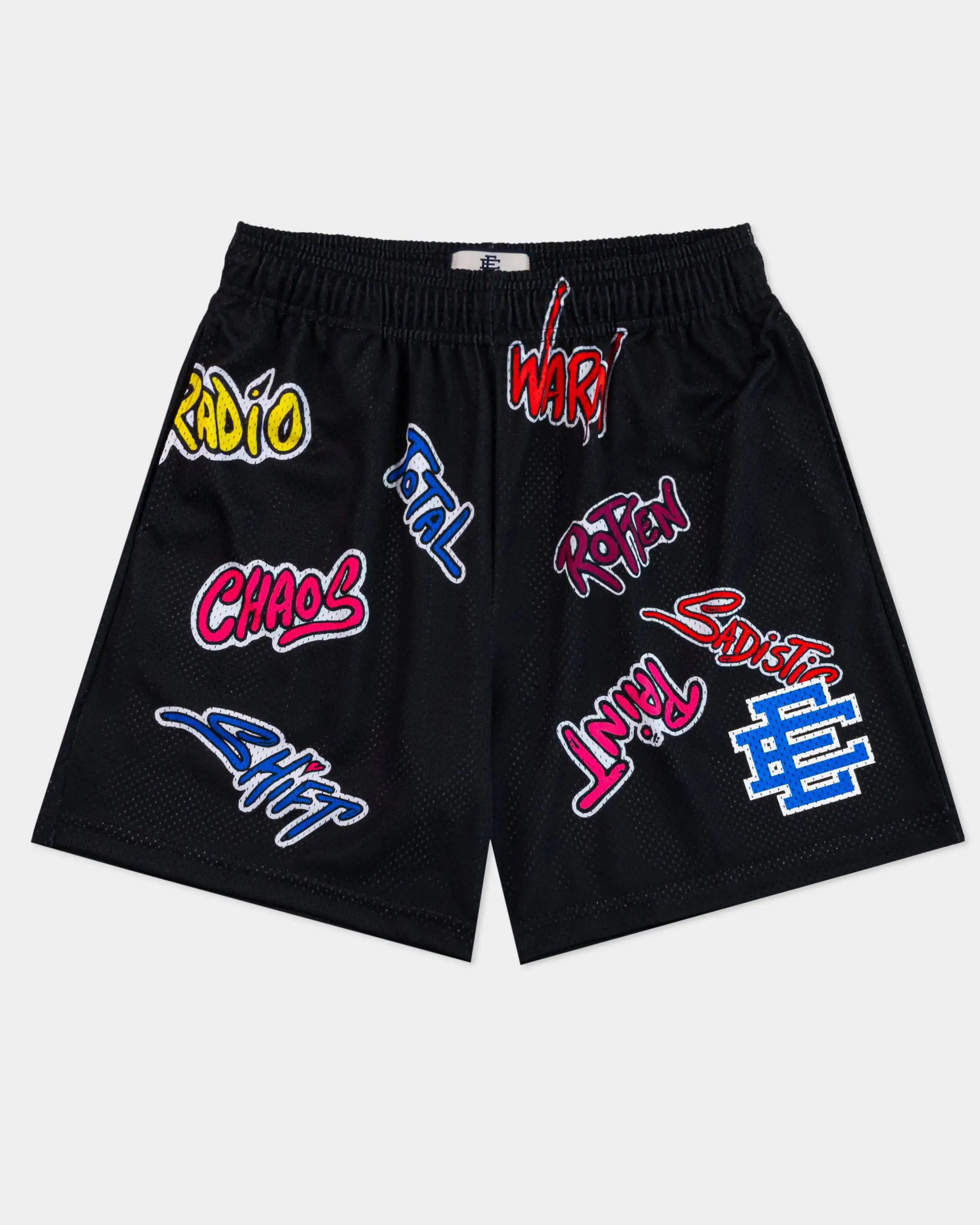 إريك إيمانويل EE الأساسية قصيرة نيويورك سيتي سكاي لاين 2022 جديد الرجال اللياقة البدنية ممارسة السراويل تنفس شبكة عارضة السراويل #4