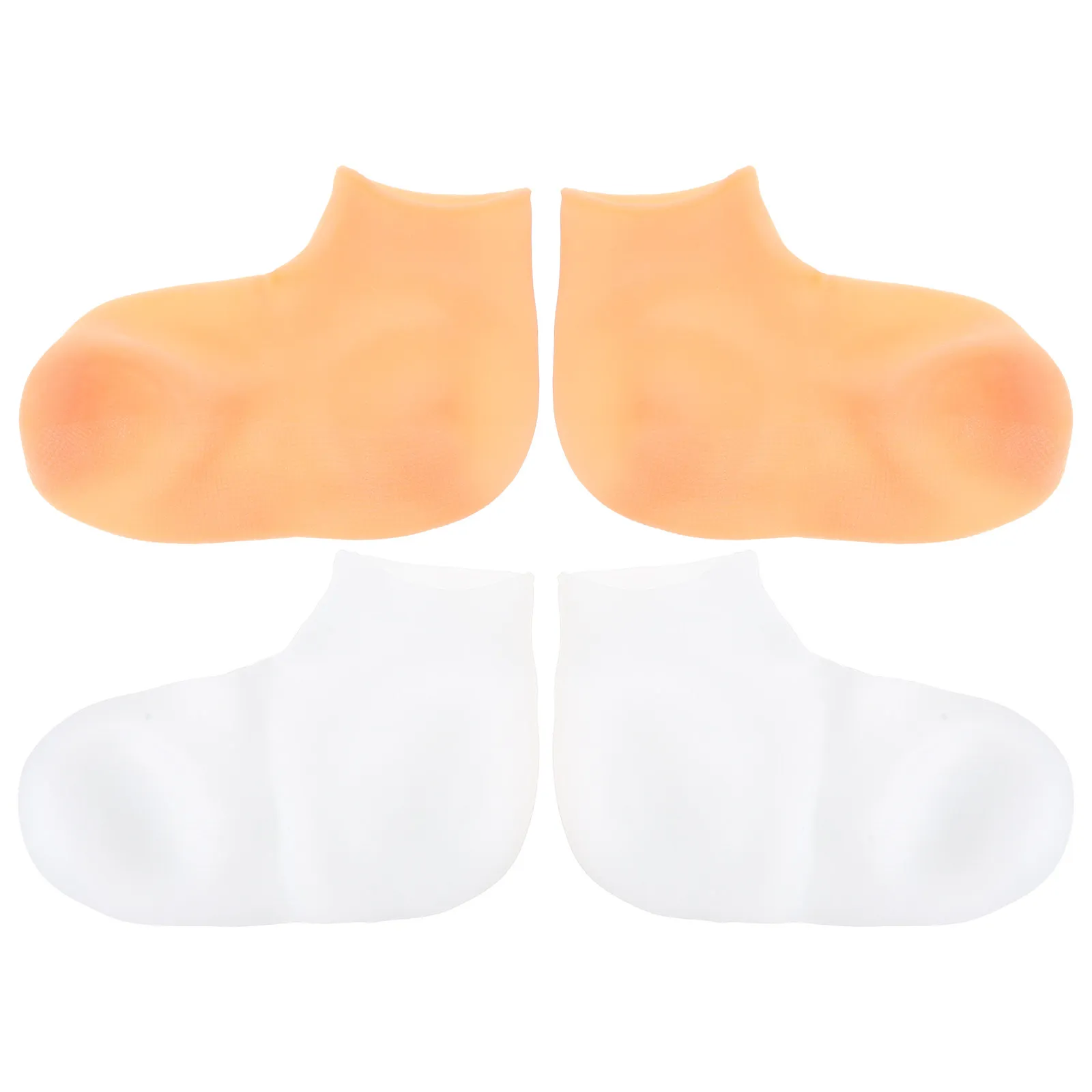 2 Pairs Moisturizing For Dry Cracked Feet Spa Care Reusable Lotion Socks Overnight Pedicure Covers Hydrating Foot Gloves Foot