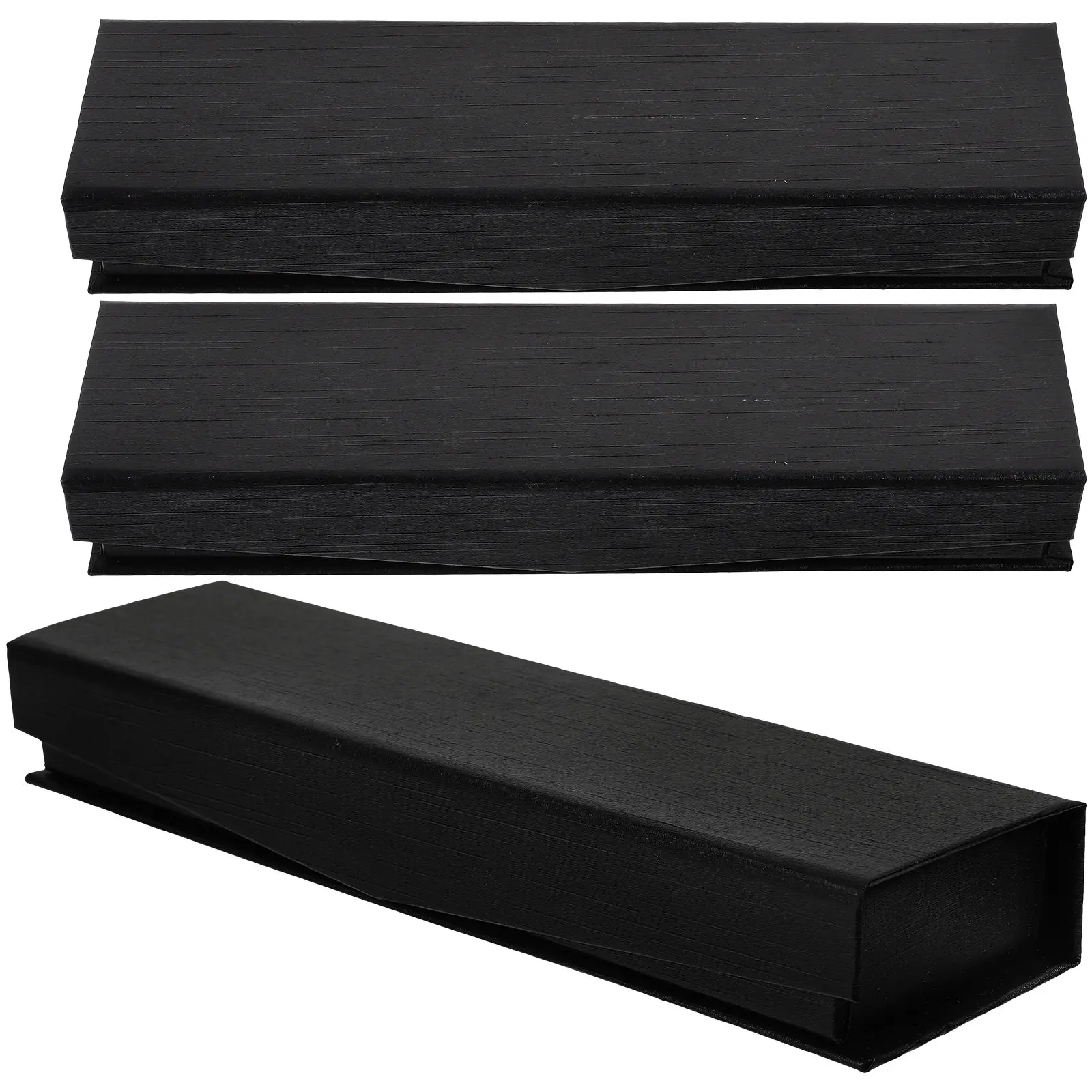 3Pcs Stylish Pen Case Organizer Retro Cloth Pen Container Empty Gift Box for Ink Pens Display Holder Teens Students