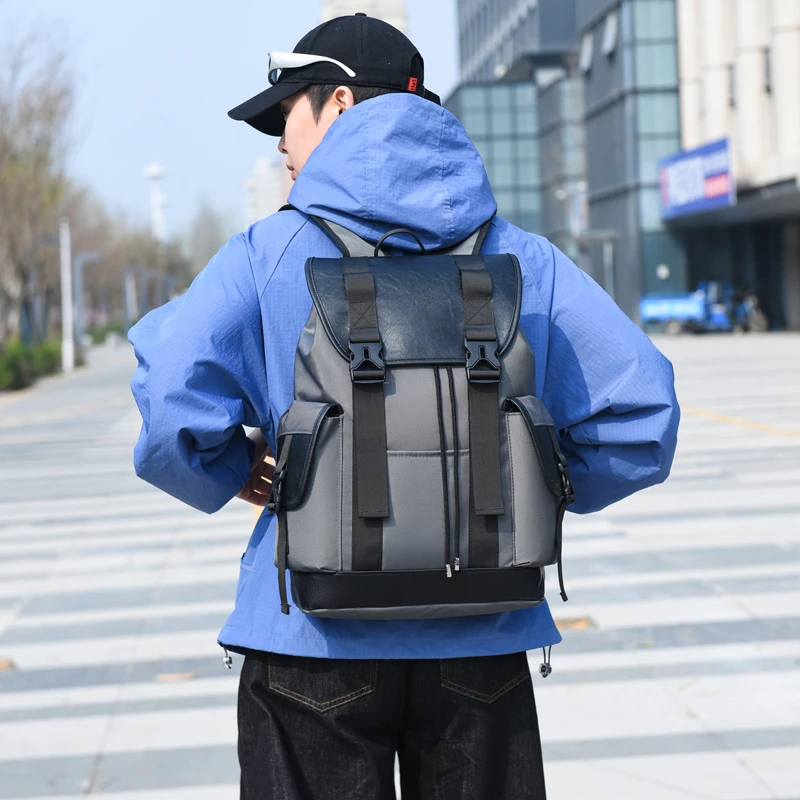 2026 Designer Brand Classic Patchwork Backpacks Fashion men's oxford Tote Travel Outdoor Double Rucksacks laptop bag  schoolbag