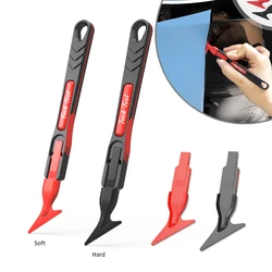 FOSHIO Vinyl Wrap Stick Micro Tuck Squeegee Car Curve Slot Film Install Window Tint Tool Detachable Ends Seam Cleaning Scraper