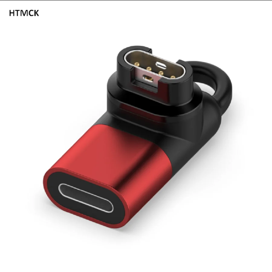 Type‑C Charging Adapter Converter For Garmin Fenix 5 6 7 Series Smart Watch Portable Charger Connector