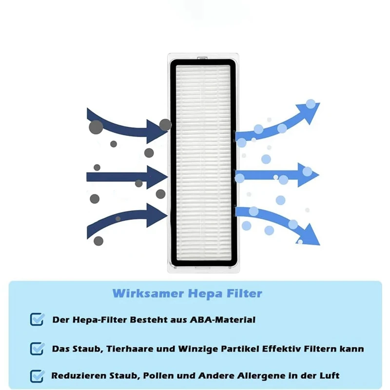 Peças sobressalentes de substituição do robô para o Dreame Bot, Escova lateral principal, Filtro Hepa, Mop Cloth, L10 Prime, L10s Pro, L10 Pro