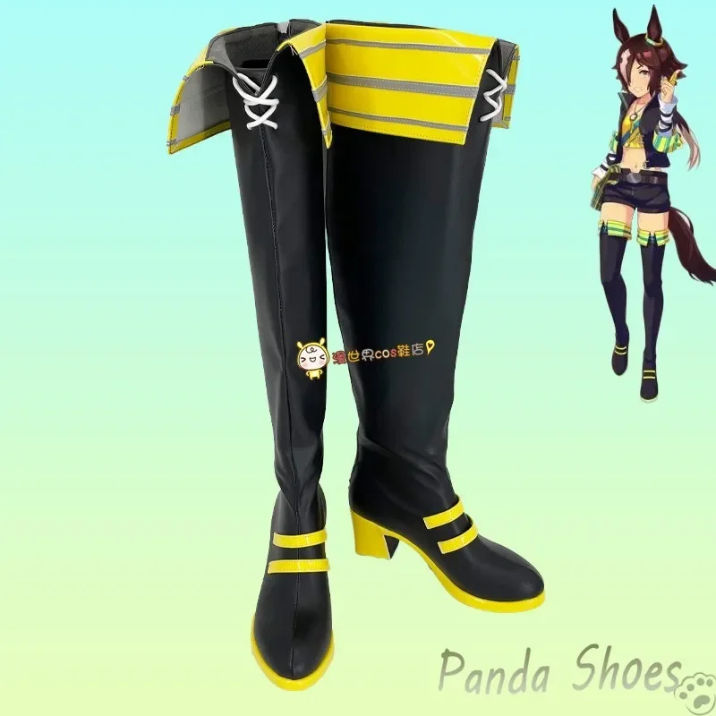 รองเท้าคอสเพลย์ Pretty Derby Vodka รองเท้าบูทยาวคอสเพลย์อนิเมะเกม Umamusume Vodka รองเท้าคอสเพลย์สำหรับงานคอนเวนชั่นและปาร์ตี้ฮาโลวีน