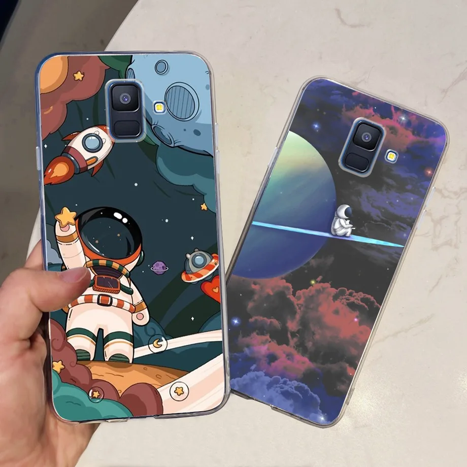 Coques For Samsung Galaxy A6 2018 phone back case SM-A600 A600F for samsung A6 plus 2018 A605 A605F A6+ Fundas protective Cover