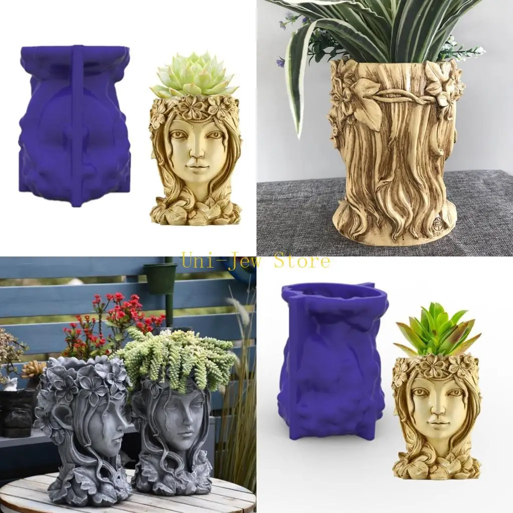 

40 ГБ цветочный горшок для суккулентов, силиконовая форма из смолы, подходящая для садового цветочного горшка своими руками