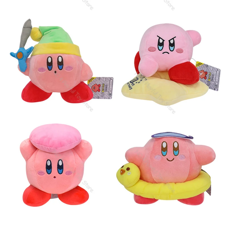 Anime Kirby Plush Toys Sword Kirby 30th Star Kirby love kirby Swimming Kirby Kawaii Cartoon Toy Collection Great Christmas Birth