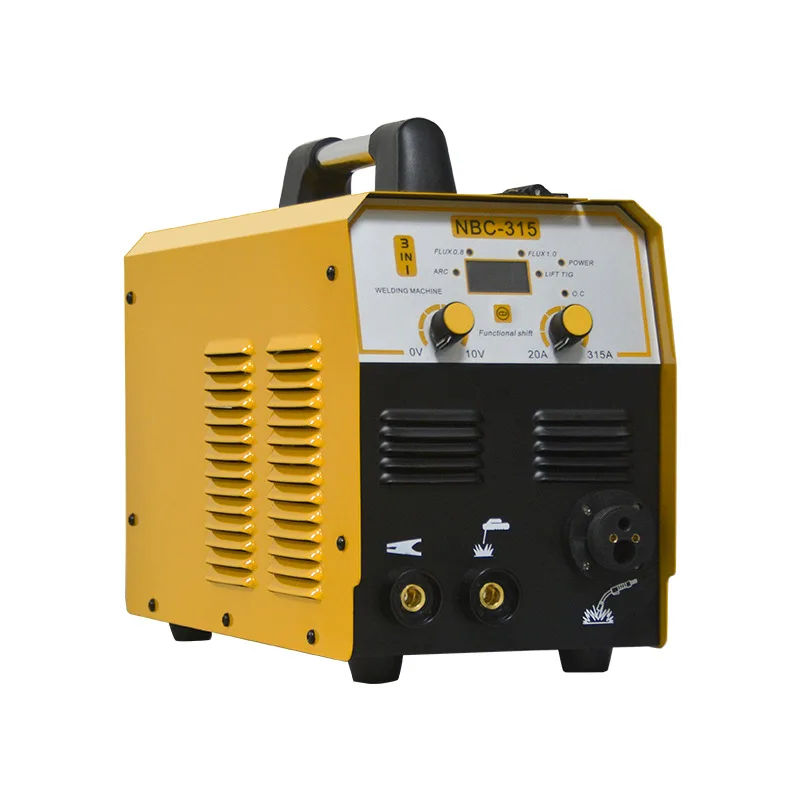 110V&220V CO2 Gas Shielded Welder Portable MMA/MIG/TIG Arc IGBT Inverter Ac Dc Airless Secondary Bonding Welding Machine NBC-315