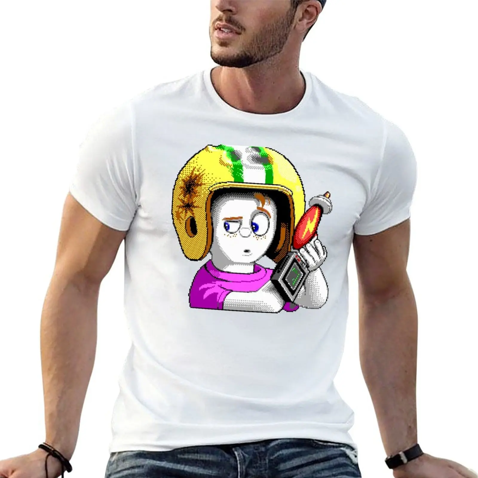 

Commander Keen HD - Retro DOS game fan items T-Shirt anime tshirt graphic t shirts for man T-Shirt