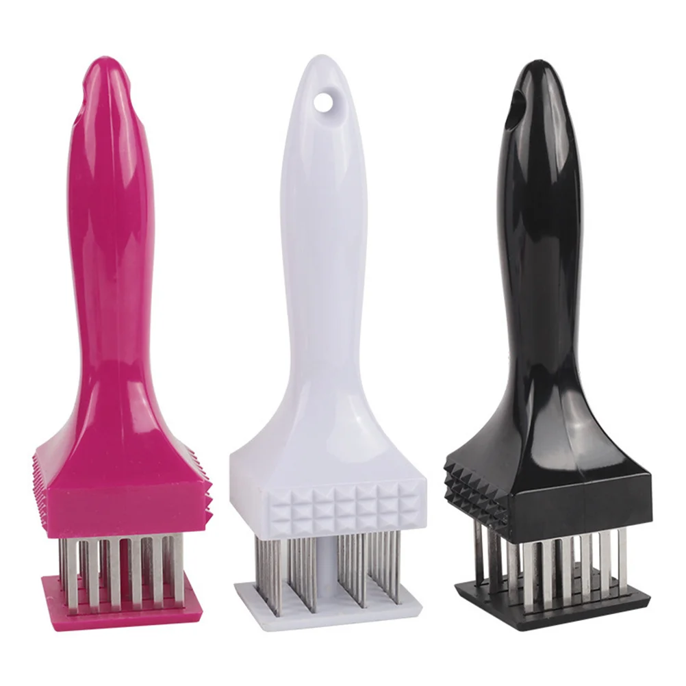 Stainless Steel Meat Tenderizer With Abs Handle Heavy Duty For Arthritis Easy Grip Left Right Hand Use Poultry Beef Fish Chicken