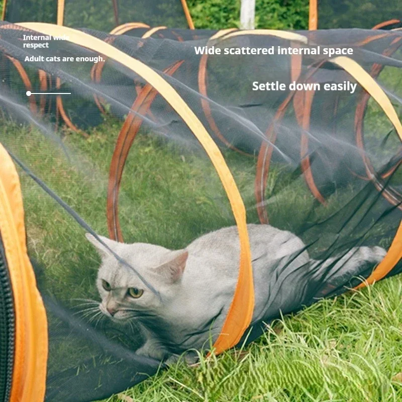 Pet Tent Cat Tunnel Six-piece Pet Cage Foldable Cat and Dog Enclosure Pet Outdoor Domestication Game Channel