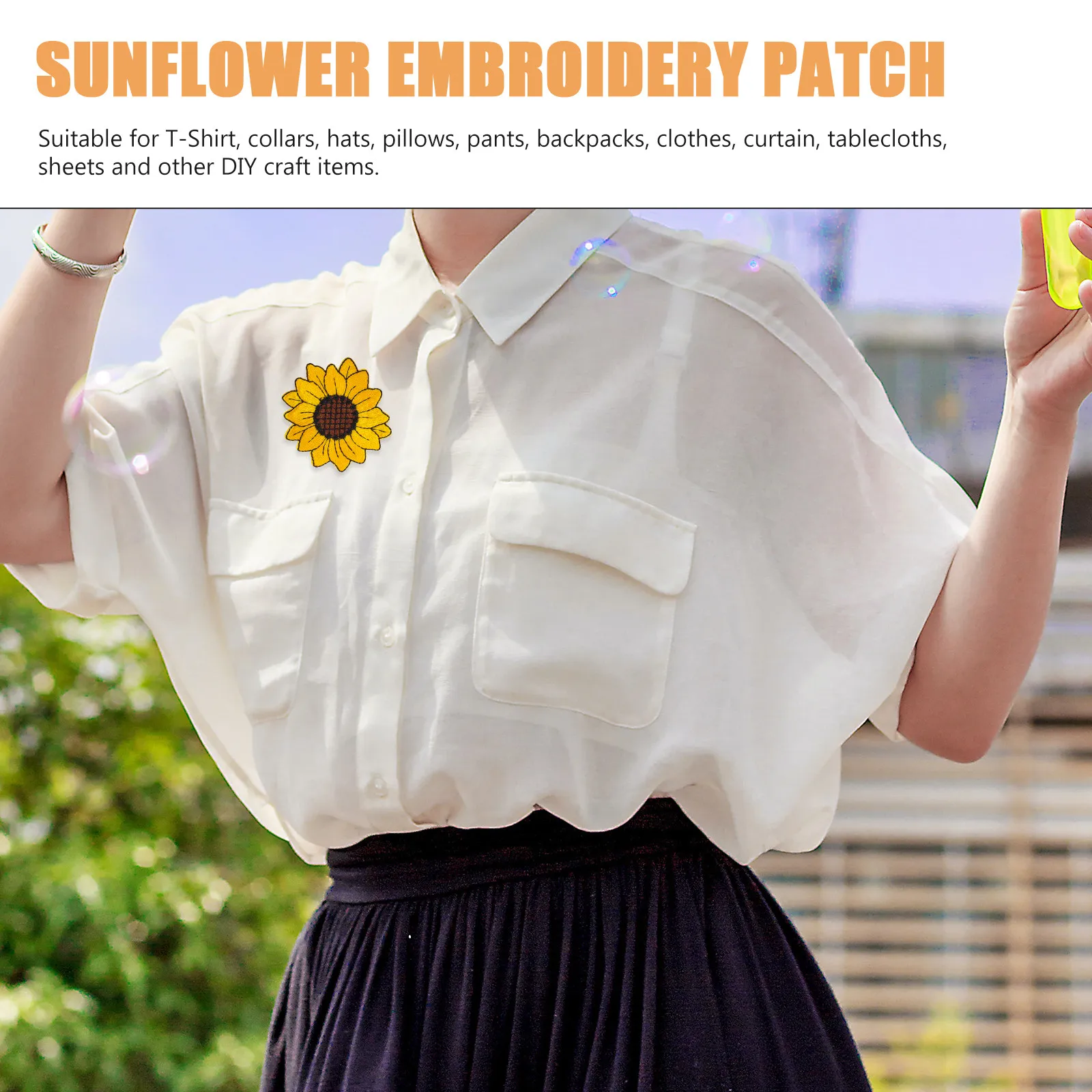 

3 Pcs Floral Iron Applique Clothes Sewing Patch Flower Embroidered Patches Decoration