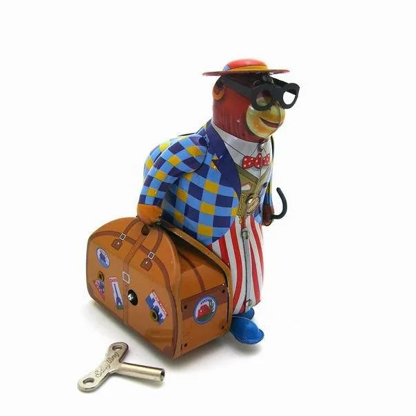 

MS516 Old Monkey On A Business Trip After 80, Iron Sheet Creative Retro Nostalgic Toys, Handicrafts, Gifts, Personalized Decorat