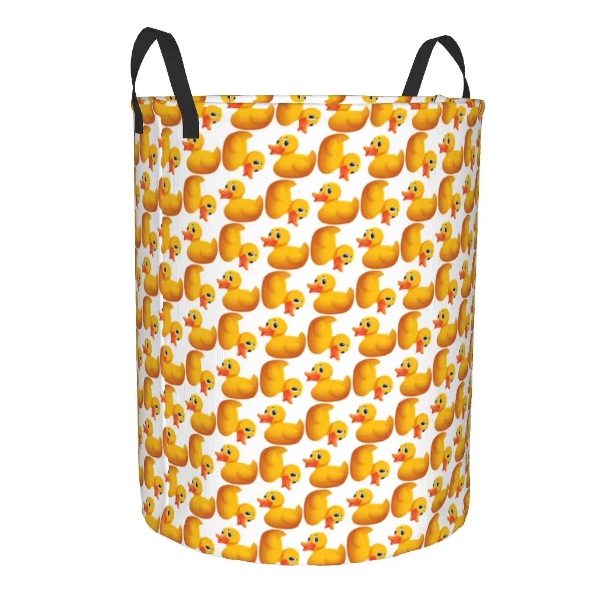 Custom Funny Duckling Pattern Laundry Basket Collapsible Toy Clothes Hamper Storage Bin for Kids Nursery