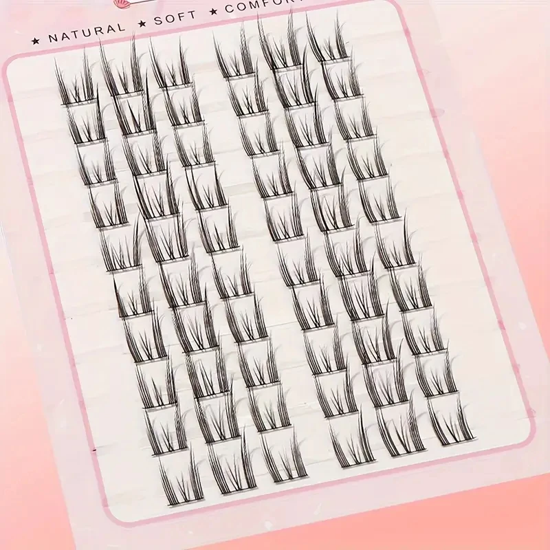 Kit de Extensión de 60 Piezas con Pestañas de Pata de Gato para Ojos Más Grandes 5