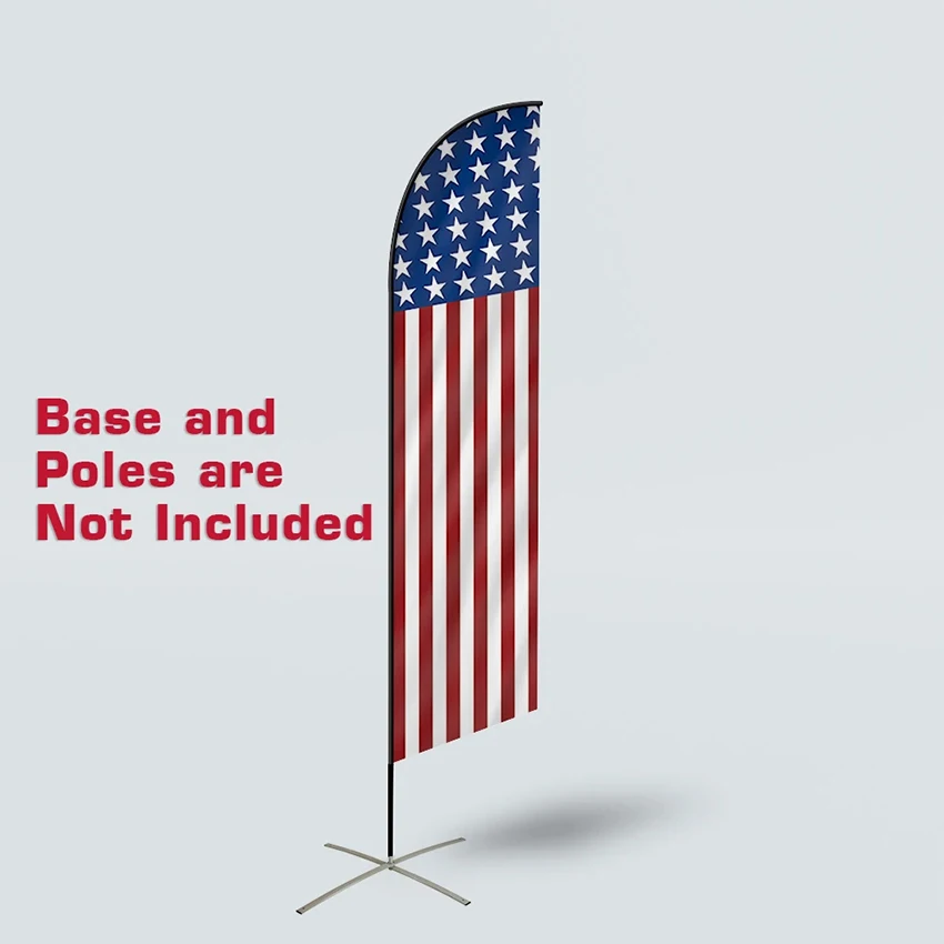 Beach Flag Feather Style Colorful Flying Flagpole Not Included Attractive Sport Club Advertising Decoration Banner Auto