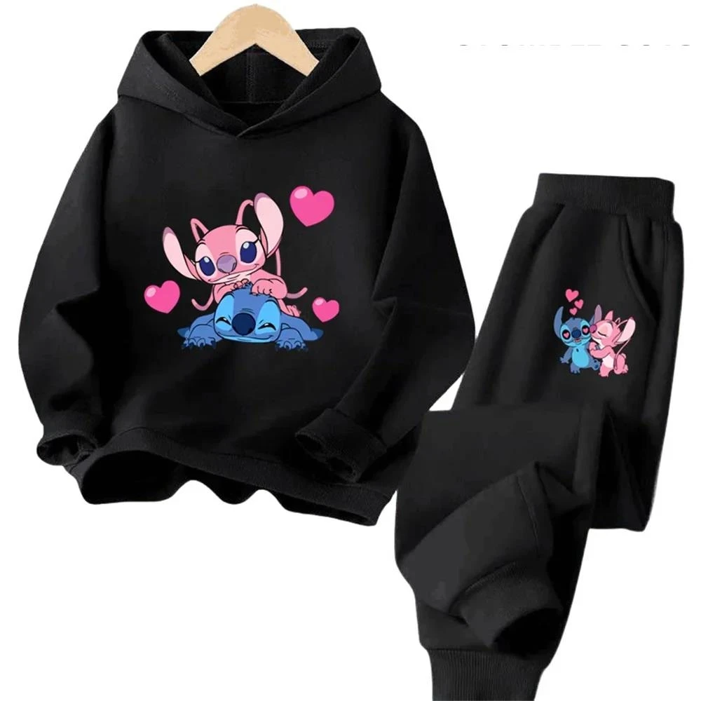 Sonic Long Sleeve Pullover Tricô Set para Meninos e Meninas, Kawaii Stitch Hoodie, Sweatshirts Later, Brand Clothes