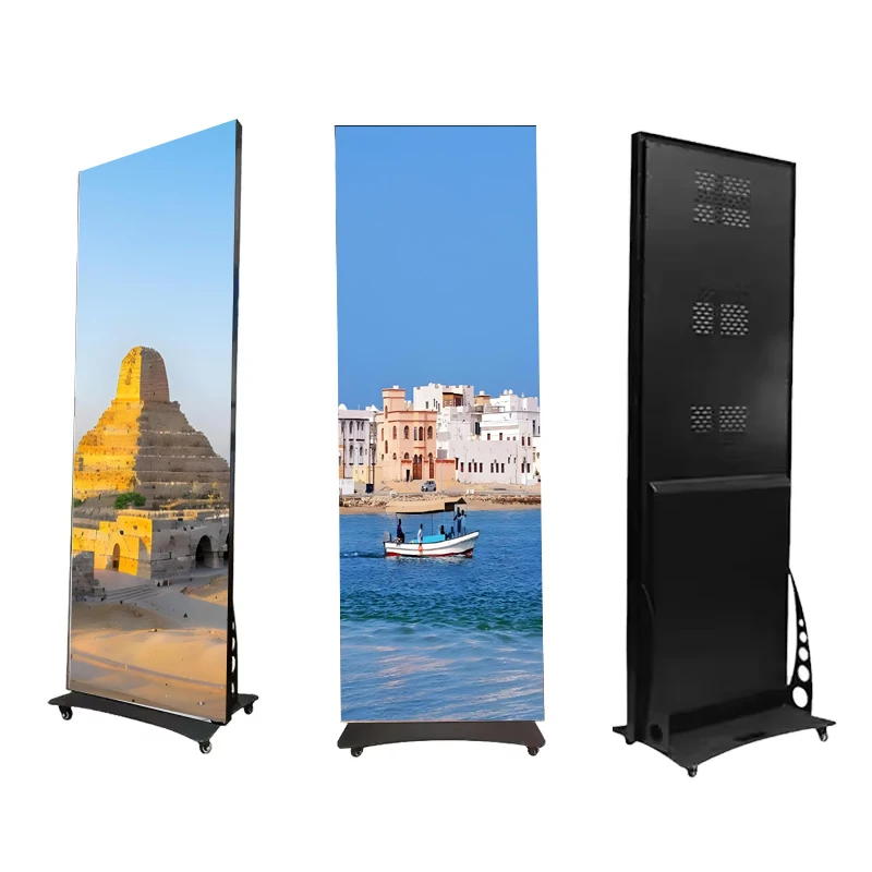 LEDCustomized Indoor Hd Digital Poster Screen Fold Poster Display Touch Screen