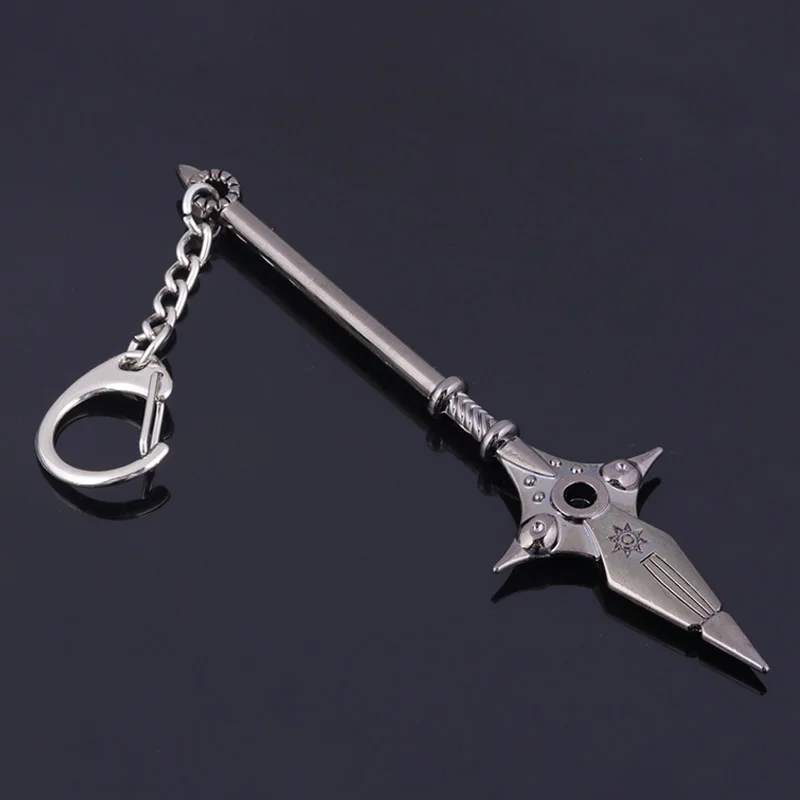 Seven Anime Deadly Sins Keychain Necklace HawkMeliodas Brooch Bracelet Axe Knife Pendant Keyring for Women Men Jewelry Souvenir