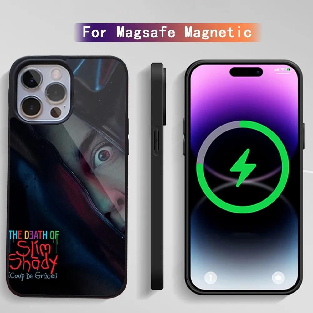 The Death Of Slim Shady Eminem Phone Case For iPhone 15 14 13 12 11 Plus Pro Max Magsafe Magnetic Wireless Charging