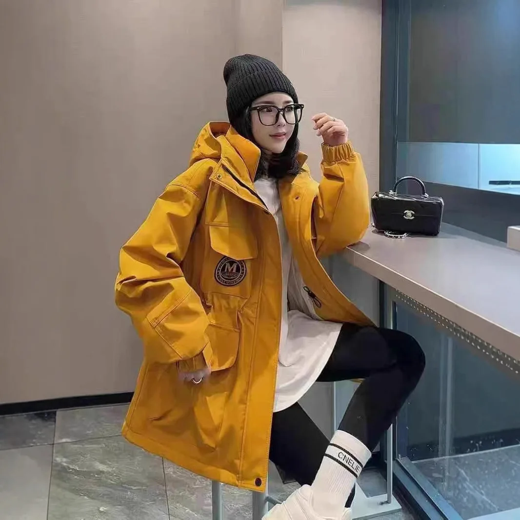 

Women's winter jacket down jacket women's winter long waist and thin casual jacket thickened