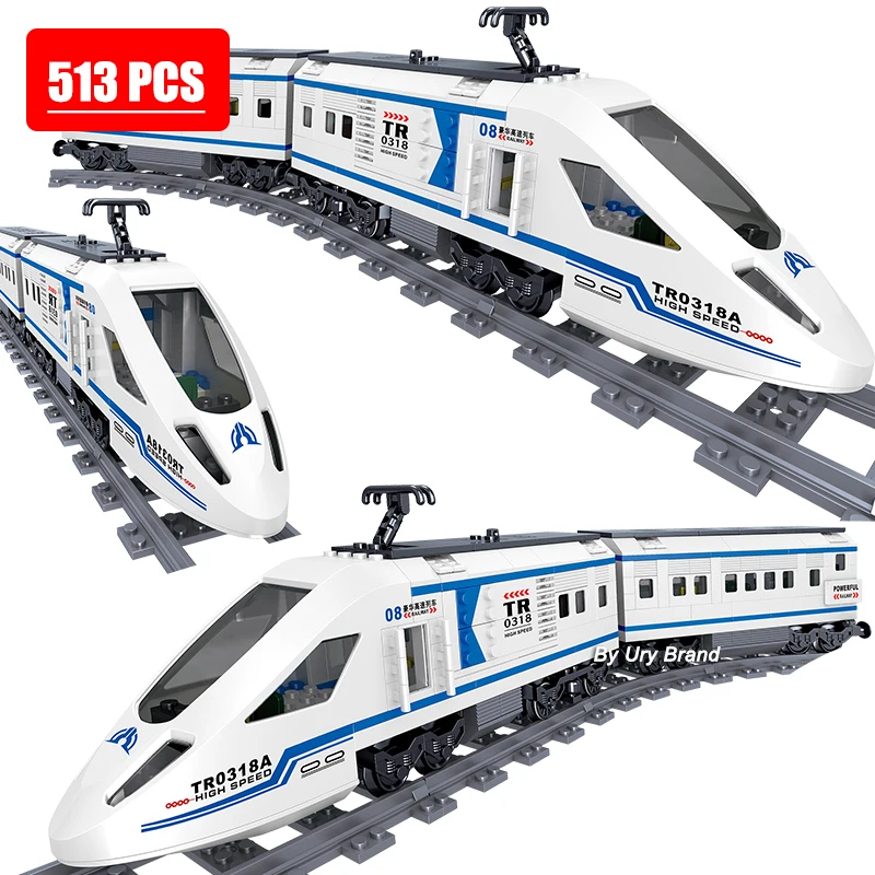 Technical Train Maintenance Advanced Model City Rail Power Function Motor Tracks Building Blocks Toys for Kids Boys MOC EXPERT