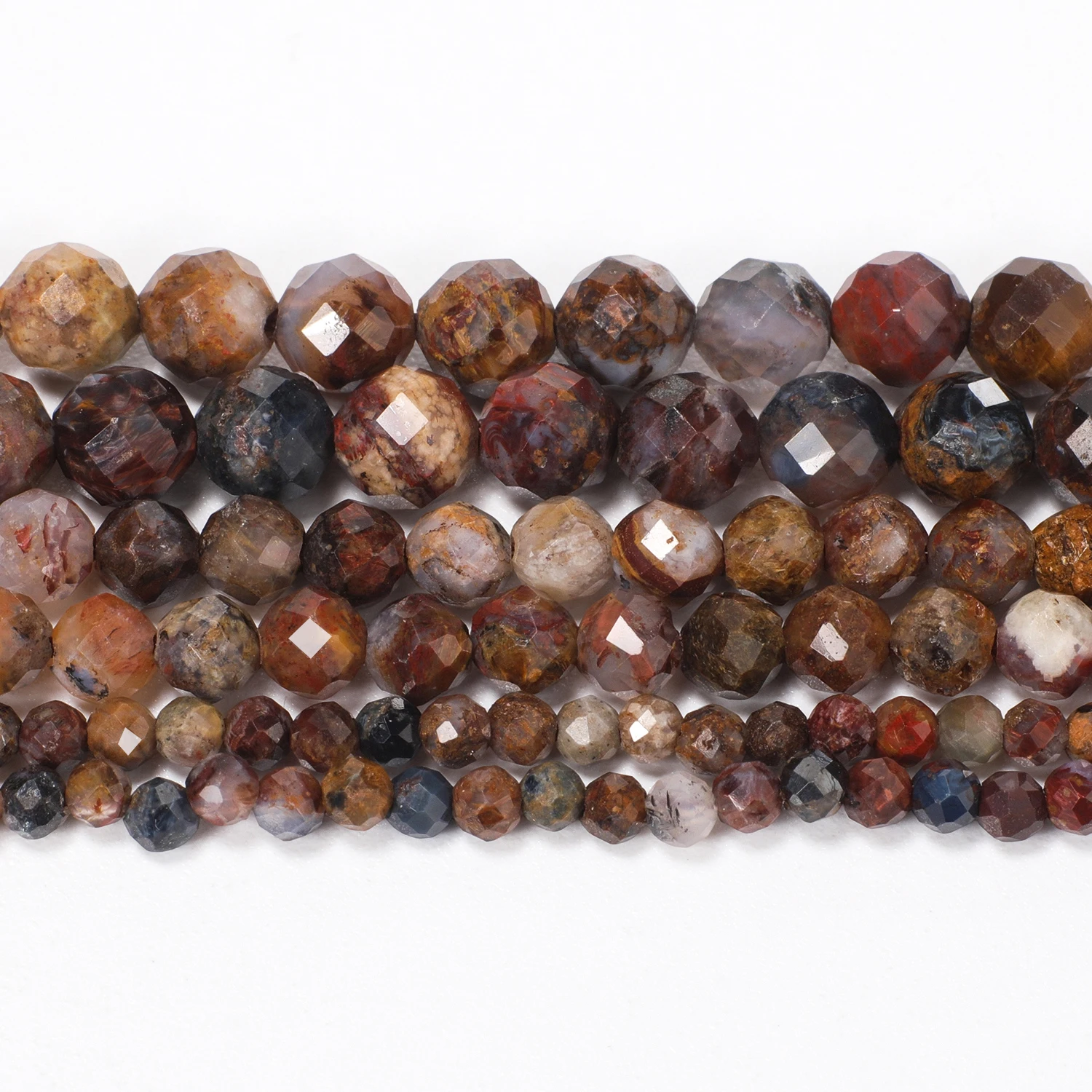 New 2 3 4mm Faceted Tiny Beads Natural Pietersite Stone Bead for Jewelry Making Diy Bracelet Necklace Accessories