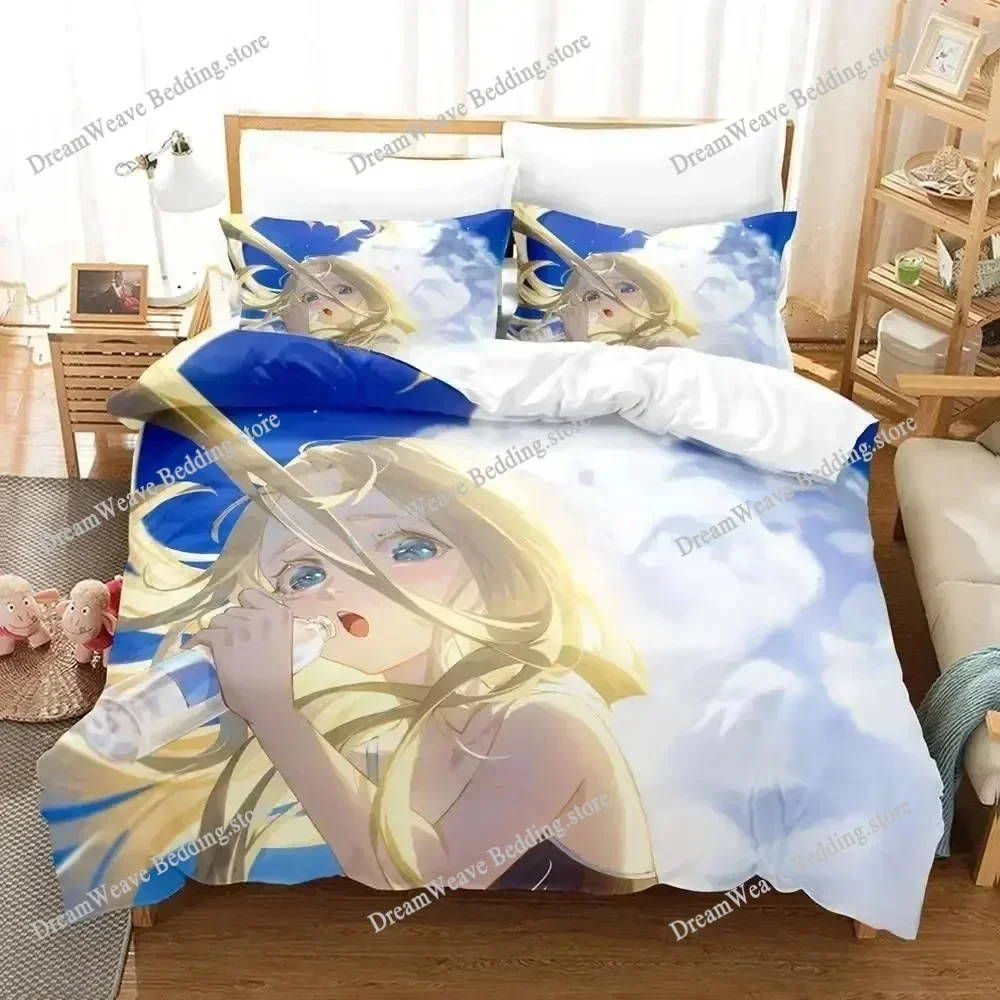 3D Print New Summer Time Rendering Bedding Set Anime Set Adult Kid Bedroom Kawaii Girls Duvet Cover Sets Home Textileextile