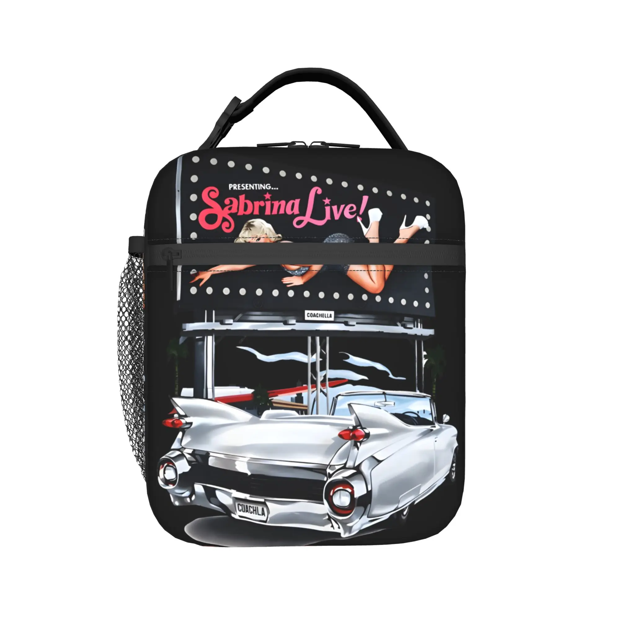 Insulated Lunch Boxes Sabrina Carpenter music festival 2026 Merch  Storage Food Box Fashion Cooler Thermal Bento Box For Travel