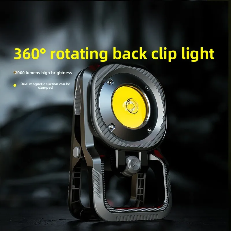 Outdoor Magnetic Camping Flood Light USB Rechargeable Multi Dimmable For Construction Car Home Backup Lighting