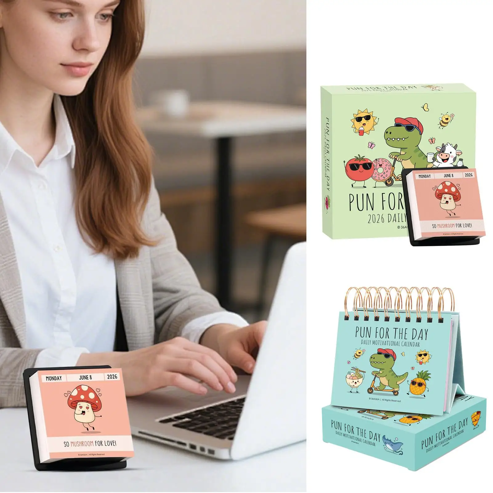 

Забавный мотивационный настольный календарь на 2026 год, ежедневная цитата, страница в день, мини-офисный декор, подарок для коллег, коллег, сотрудников, студентов