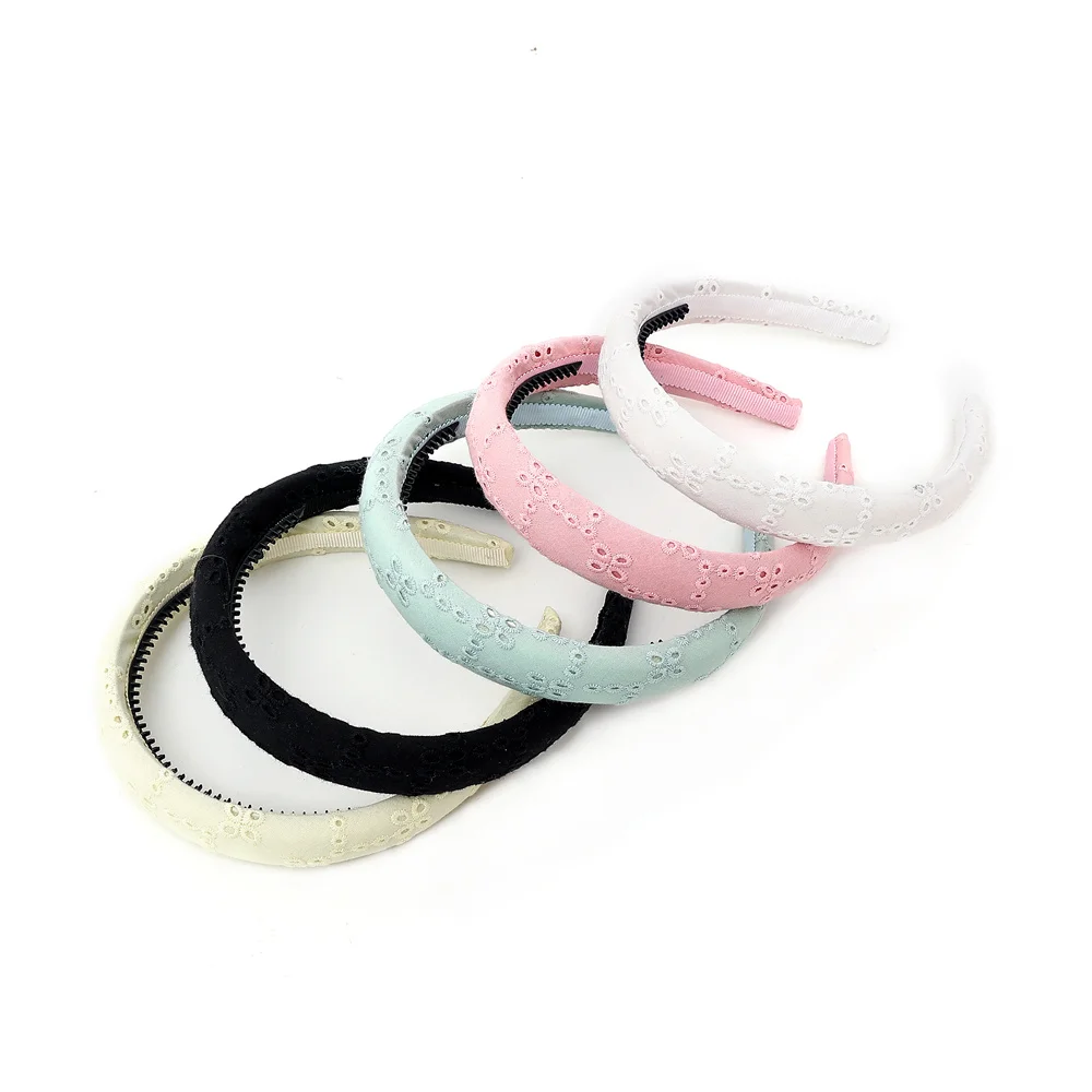 Cotton 3D Hollow bow Hairband Hole Hole bow Knot Hair Clip Stylish Hair Accessories for Women and girl band