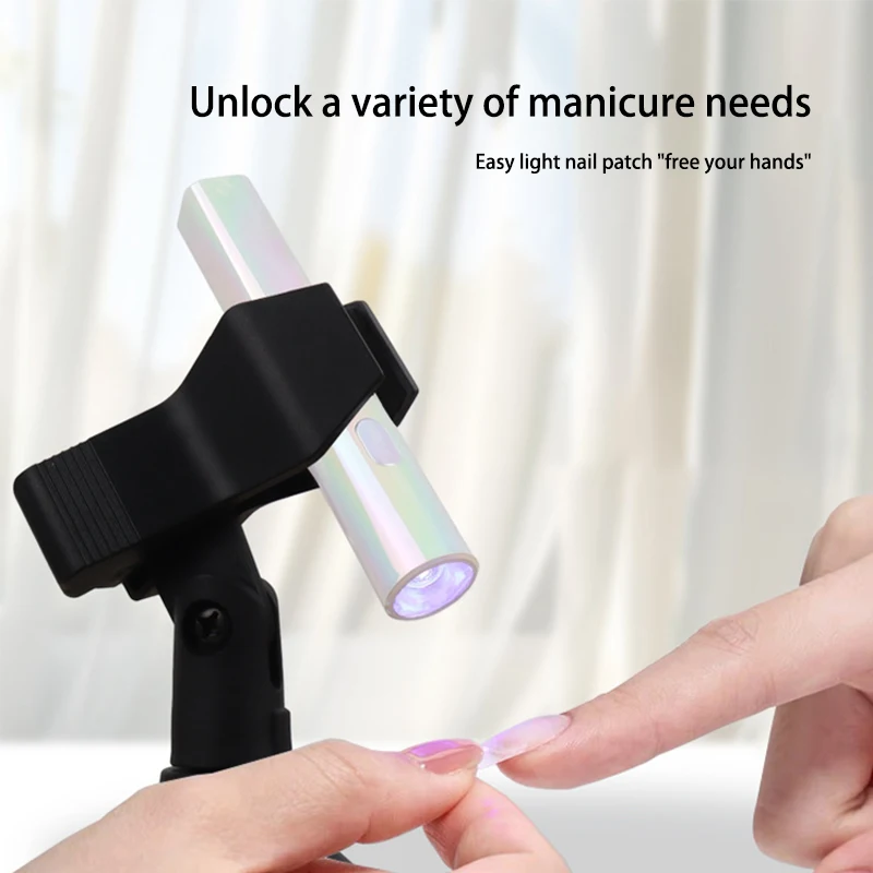 One-Line Lamp Nail Dryer Holder Light Lamp Foldable Stand For Nail Art Uv Gel Polish Led Cure Machine Bracket Manicure Tool