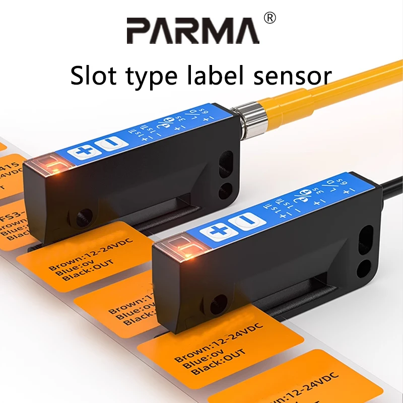 The color mark sensor marking eye LU4-F3N is compatible with the Sick transparent label sticker sensor WFS3