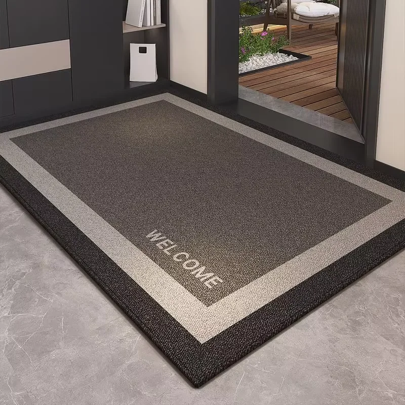 VIKAMA Loop Pile Carpet Dirt Resistant Non-Slip Mat Porch Shoe Change Area Door Rug Household Absorbent Foot Mat Home Decoration