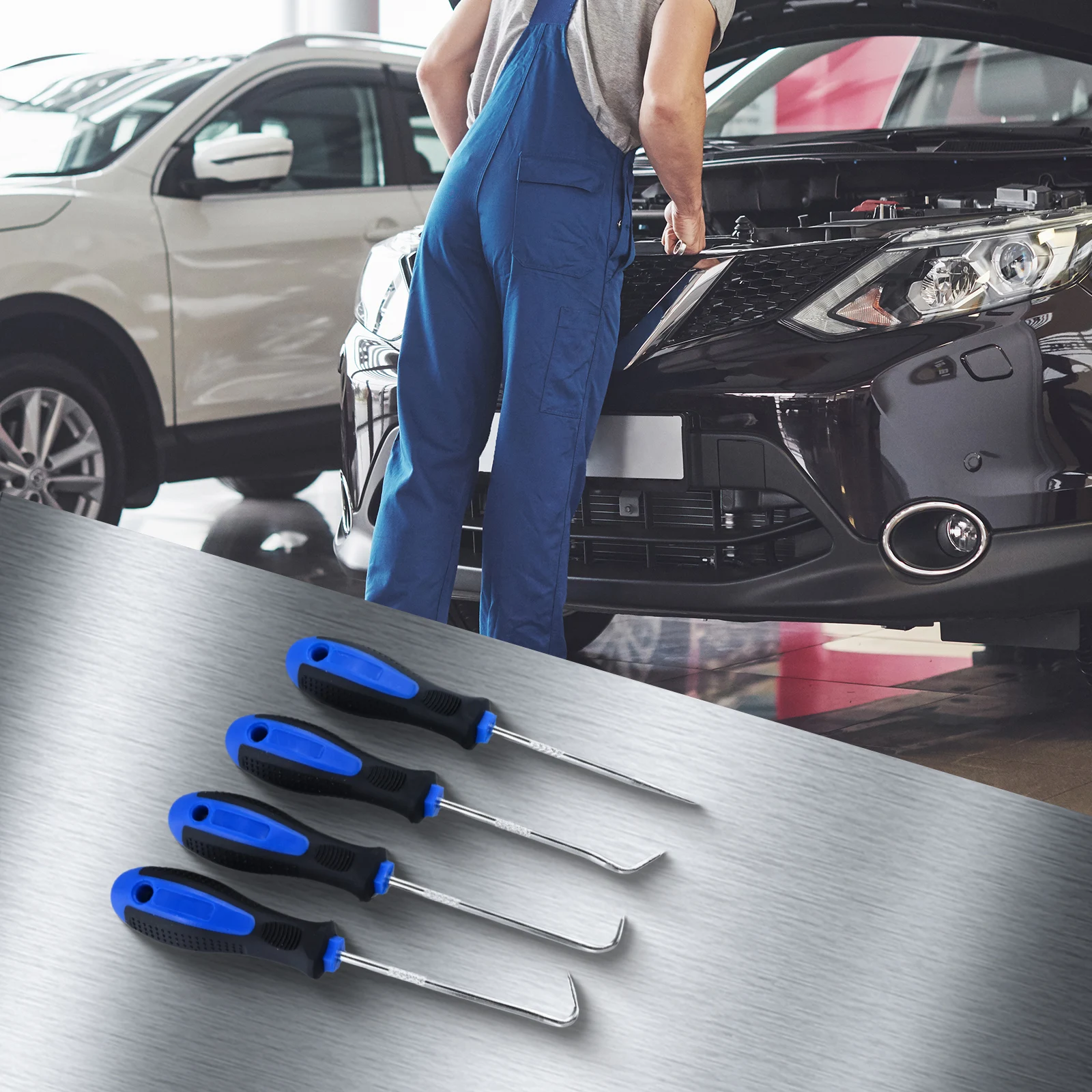 For Craft Projects Car Pick & Hook Tool Technicians Tool Washer Retriever Engineers Tool Hardened Steel Shafts
