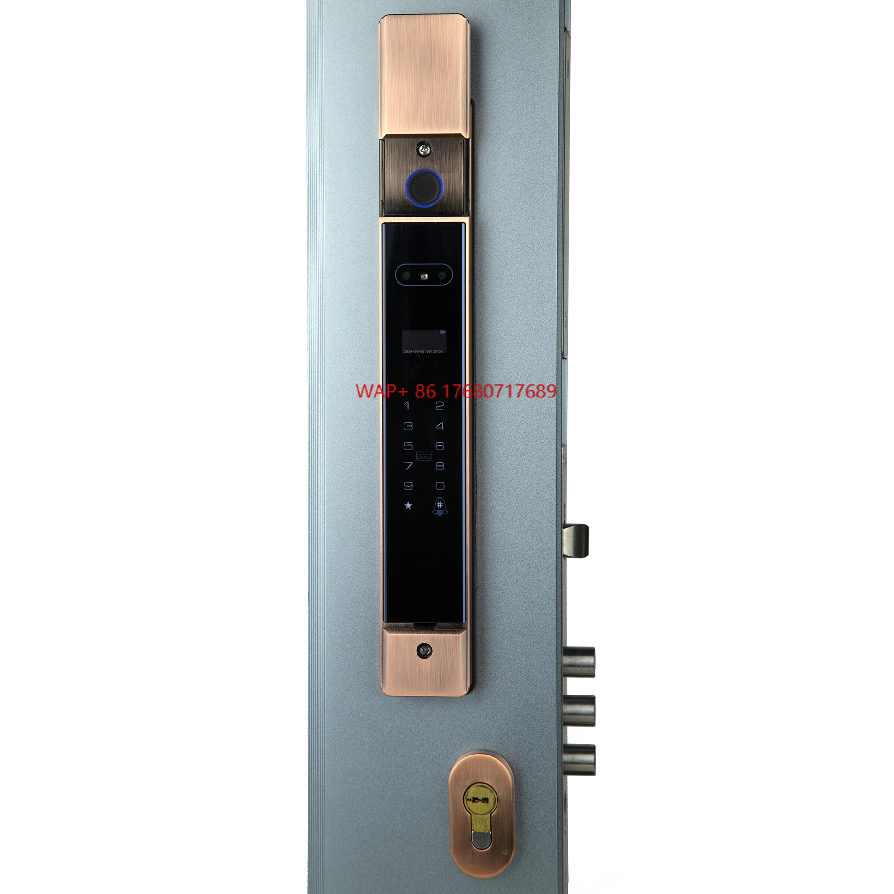 Waterproof Sunprotected Fully Automatic Fingerprint Palm Vein Unlock Smart Lock  for Steel Gate Face Recognition Technology