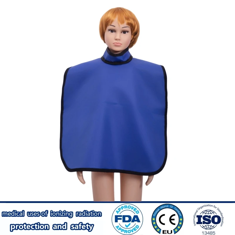 Pediatric 0.5mmpb radiation protective apron high collar lead waistcoat x-ray gamma ray shield dental kids protective clothes