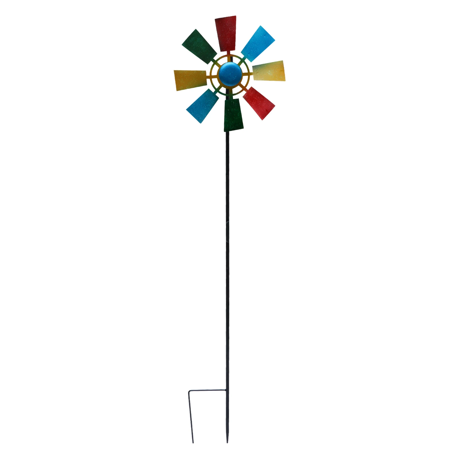 

Iron Windmill Decor Durable Garden Yard Stake Colored Rotating Toy Set Outdoor Decoration Garden Art L Accents