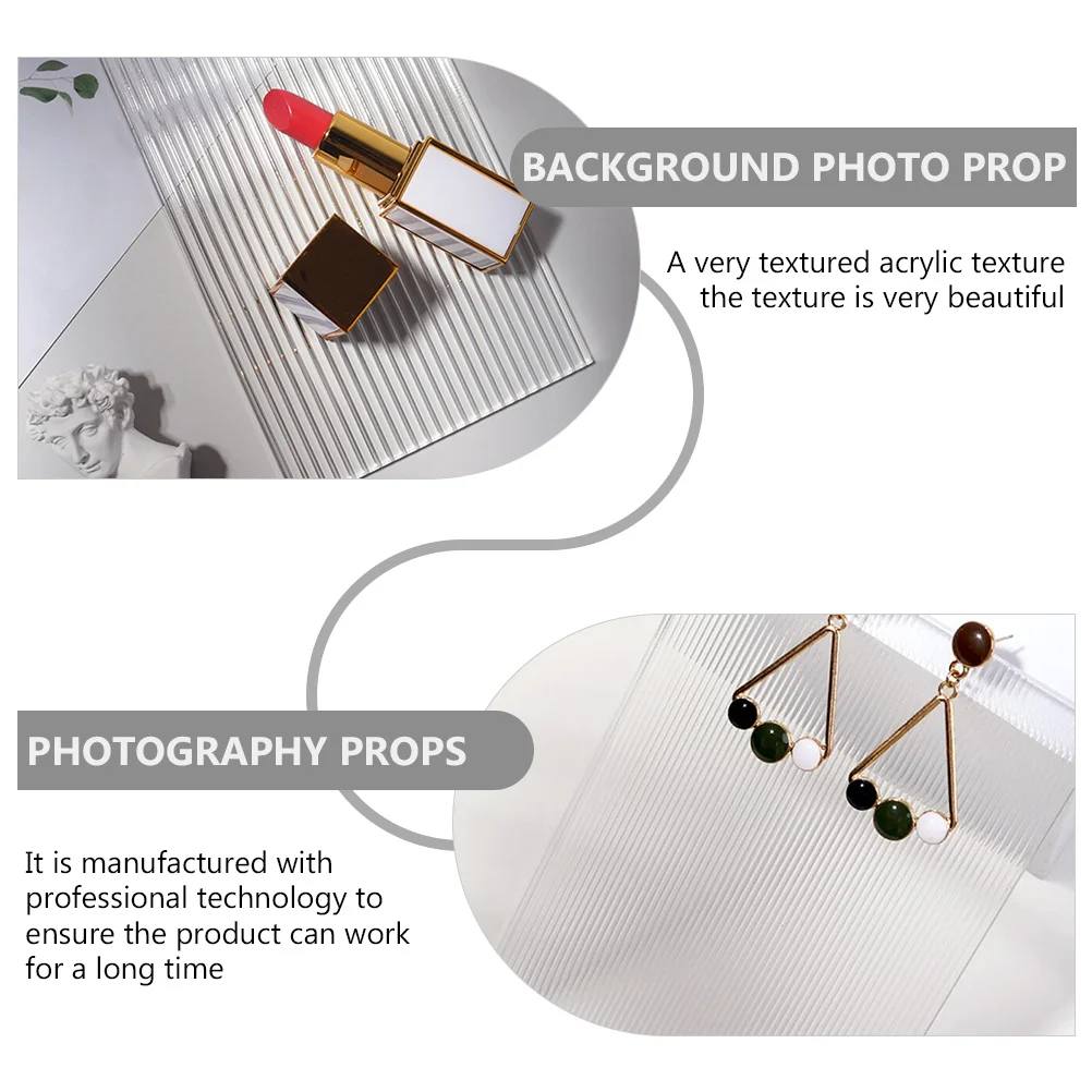 

Acrylic Background Board 20X15Cm 5Mm Thick Textured Photography Prop For Product Jewelry Food Shoots Easy Clean Surface