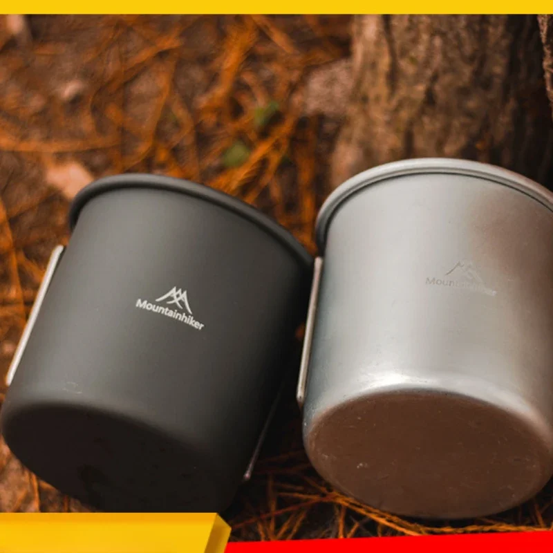 

Portable Outdoor Picnic Camping Cup Collapsible Handle Anti-Corrosion Anti-rust Aluminum Coffee Cup for Easy Cleaning